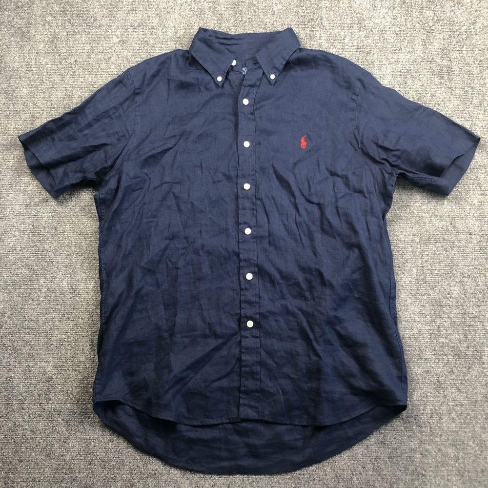 Polo Ralph Lauren Men’s Linen Short-Sleeve Button-Down Shirt